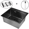 Кухонная мойка Wisent 50 WS35044B/WGER019B/W405B/W302644B цвет Графит