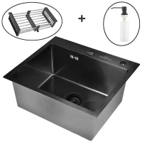 Кухонная мойка Wisent 50 WS35044B/WGER019B/W405B/W302644B цвет Графит