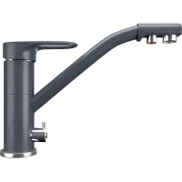 Смеситель для кухни Ulgran Classic U-010-343 Антрацит латунь