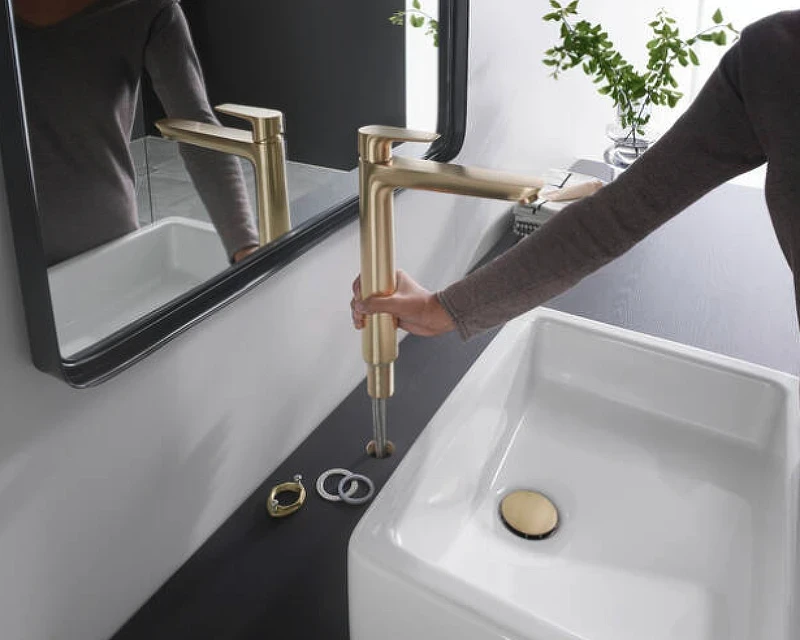 Смеситель для раковины Hansgrohe Talis E 71717140 Шлифованная бронза латунь