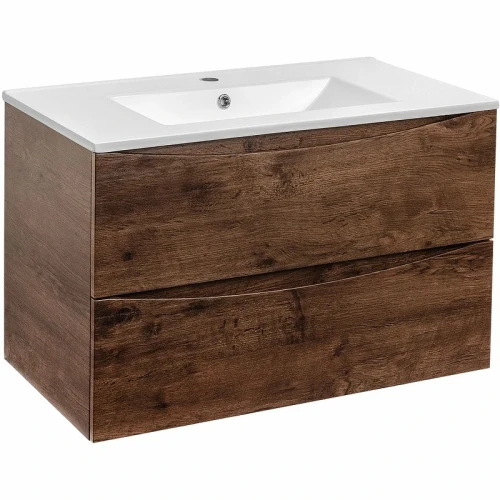 Тумба под раковину Vincea Mia 75 VMC-2MC750RW подвесная R.Wood МДФ / ЛДСП