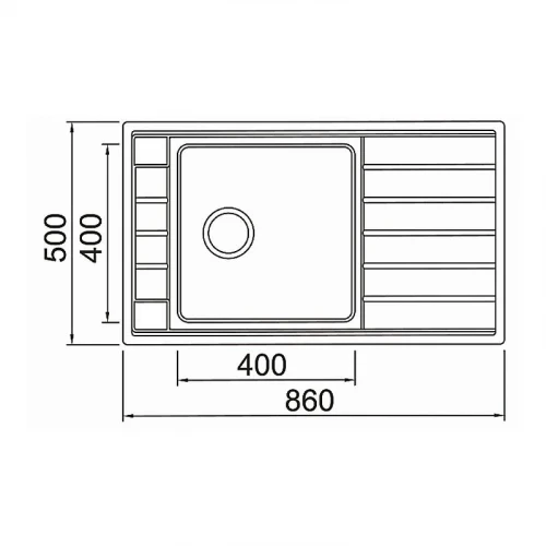Кухонная мойка Seaman Eco Roma 86 SMR-8650A.0 цвет Нержавеющая сталь