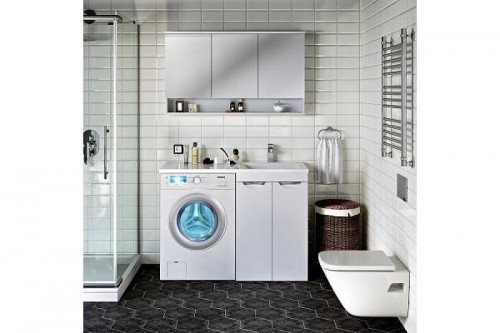 Раковина Runo Solo Grande Гамма 120 L 00-00001025 Белая