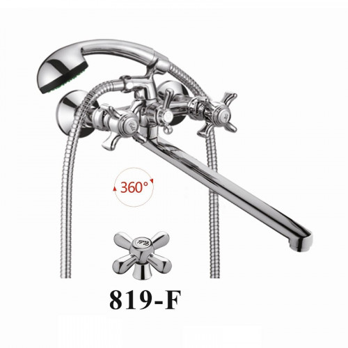 Смеситель для ванны D-Lin D145819-F универсальный цвет  Хром