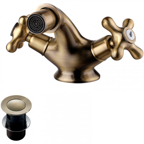 Смеситель для биде Lemark Vintage LM2808B Бронза латунь