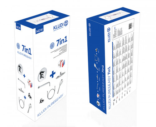 Душевая система Kludi Pure Easy 376400565 Хром латунь встраиваемый