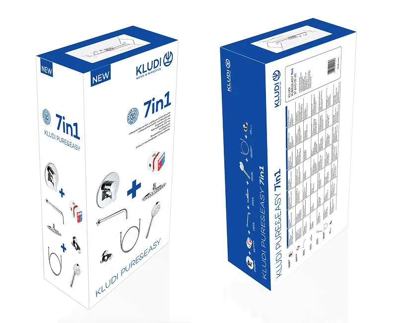 Душевая система Kludi Pure Easy 376400565 Хром латунь встраиваемый