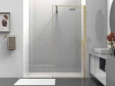 Душевая перегородка Vincea Walk-In 80 VSW-1HS800CLG профиль Брашированное золото стекло прозрачное