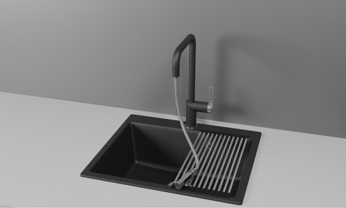 Смеситель для кухни Granula 8173 цвет Черный