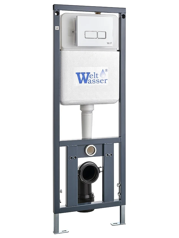 Инсталляция WeltWasser Marberg 410 SE CR 10000008206 с клавишей смыва цвет Хром
