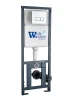 Инсталляция WeltWasser Marberg 410 SE CR 10000008206 с клавишей смыва цвет Хром
