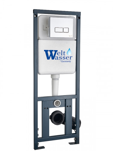 Инсталляция WeltWasser Marberg 410 SE CR 10000008206 с клавишей смыва цвет Хром