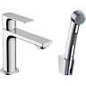 Смеситель для раковины Hansgrohe Rebris E 72216000 с гигиеническим душем Хром латунь