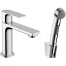 Смеситель для раковины Hansgrohe Rebris E 72216000 с гигиеническим душем Хром латунь