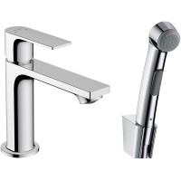 Смеситель для раковины Hansgrohe Rebris E 72216000 с гигиеническим душем Хром латунь