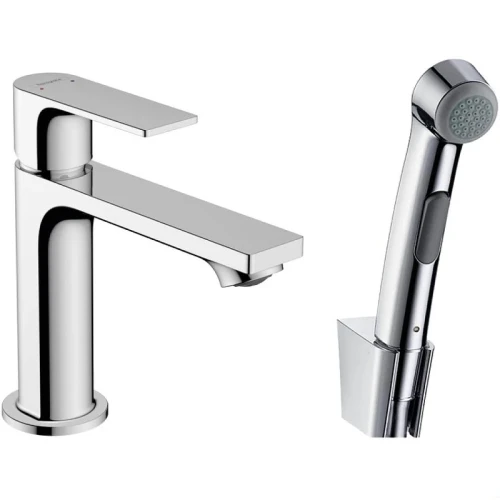 Смеситель для раковины Hansgrohe Rebris E 72216000 с гигиеническим душем Хром латунь
