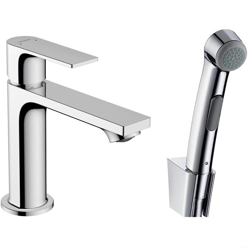 Смеситель для раковины Hansgrohe Rebris E 72216000 с гигиеническим душем Хром латунь