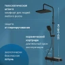 Душевая система AM.PM Func F078F722 Черная матовая латунь на стену