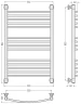 Водяной полотенцесушитель Сунержа Богема+ выгнутая 80x50 022-0221-8050 цвет Матовая шампань