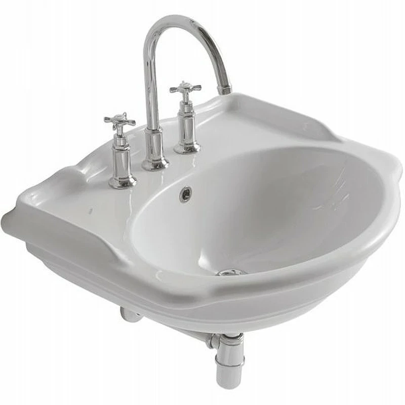 Раковина Globo Paestum 62 PA057.BI*1 Белая фарфор подвесная