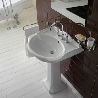 Раковина Globo Paestum 62 PA057.BI*1 Белая фарфор подвесная