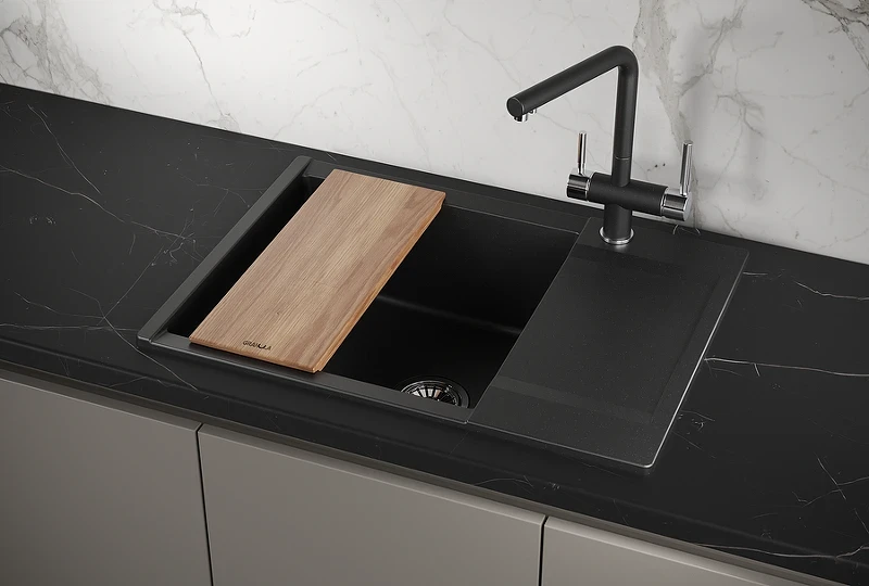 Кухонная мойка Granula Estetica 70 7003 цвет Шварц