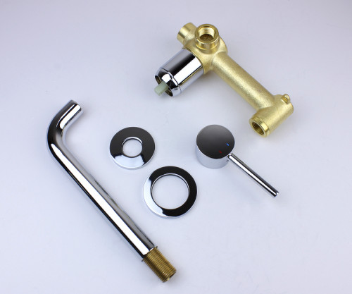 Смеситель для раковины Bronze de Luxe Scandi 14511C Хром латунь встраиваемый