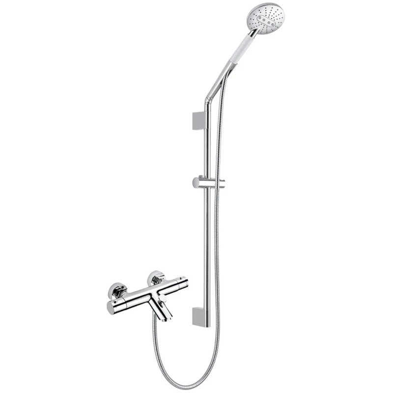 Смеситель для ванны RGW Shower Panels SP-23 30140123-01 с термостатом Хром на стену
