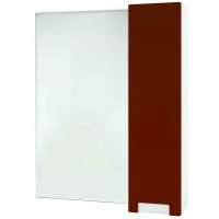 Зеркало со шкафом Bellezza Пегас 80 R 4610413001035 Красное МДФ / ЛДСП, стекло