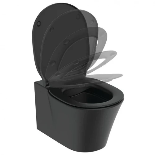 Унитаз подвесной Ideal Standard Connect Air E2288V3 цвет Silk Black / Черный шелк без сиденья