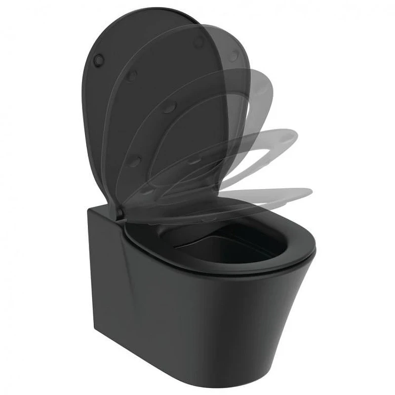 Унитаз подвесной Ideal Standard Connect Air E2288V3 цвет Silk Black / Черный шелк без сиденья