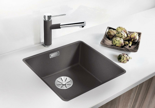Кухонная мойка Blanco Subline 400-F 523499 Кофе искусственный камень (литьевой мрамор) интегрированная