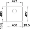 Кухонная мойка Blanco Subline 400-F 523499 Кофе искусственный камень (литьевой мрамор) интегрированная