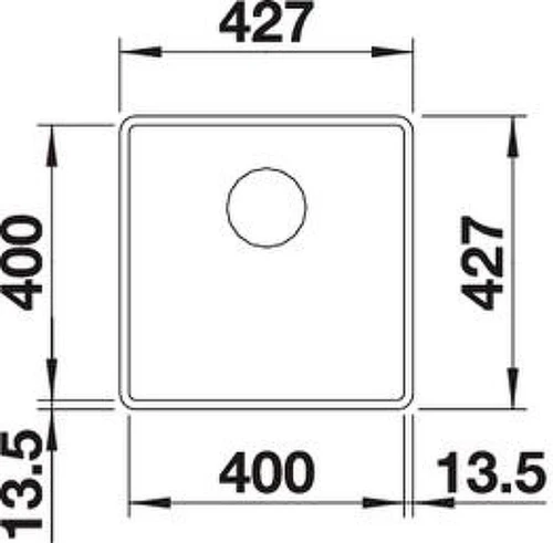 Кухонная мойка Blanco Subline 400-F 523499 Кофе искусственный камень (литьевой мрамор) интегрированная