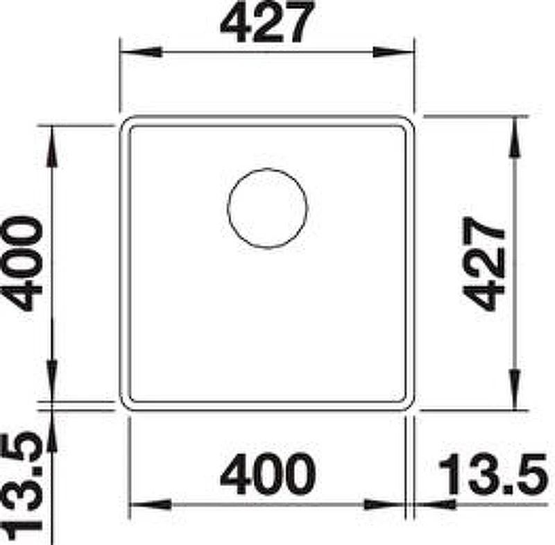 Кухонная мойка Blanco Subline 400-F 523499 Кофе искусственный камень (литьевой мрамор) интегрированная