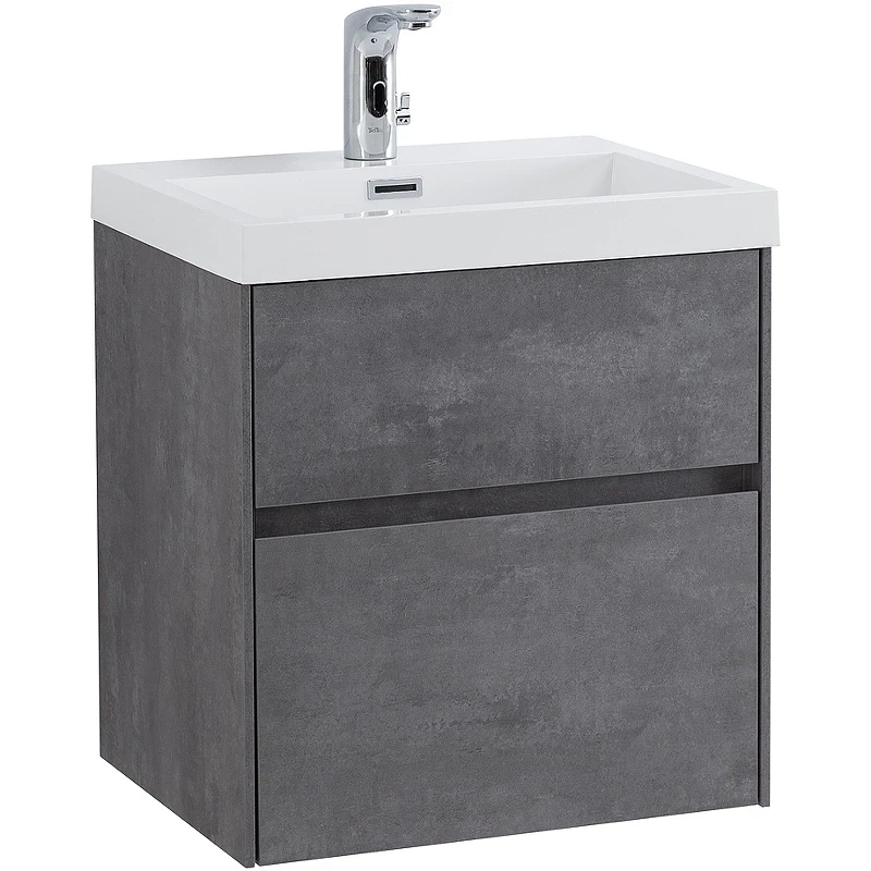 Тумба под раковину BelBagno Pietra Mini 50 PIETRA MINI-500AS-2C-SO-SCM подвесная Stucco Cemento МДФ / ЛДСП
