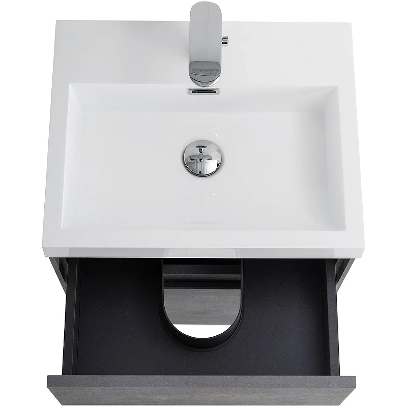 Тумба под раковину BelBagno Pietra Mini 50 PIETRA MINI-500AS-2C-SO-SCM подвесная Stucco Cemento МДФ / ЛДСП