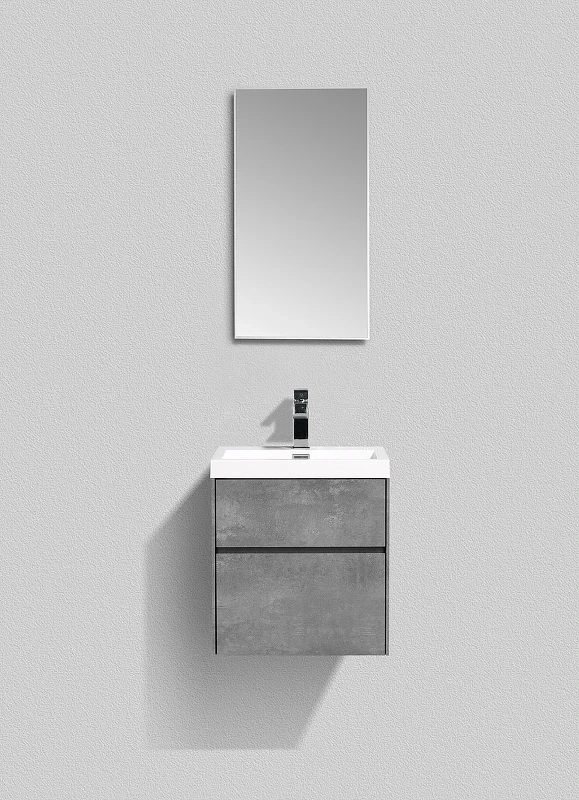 Тумба под раковину BelBagno Pietra Mini 50 PIETRA MINI-500AS-2C-SO-SCM подвесная Stucco Cemento МДФ / ЛДСП