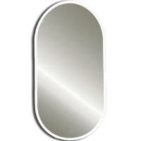 Зеркало Silver Mirrors Виола 50 LED-00002355 с подсветкой Черное с сенсорным выключателем и диммером стекло