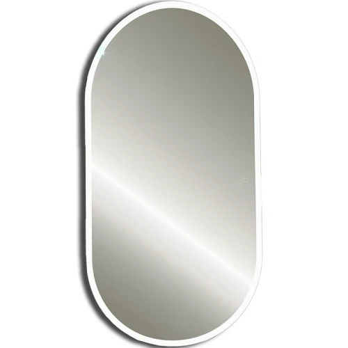 Зеркало Silver Mirrors Виола 50 LED-00002355 с подсветкой Черное с сенсорным выключателем и диммером стекло