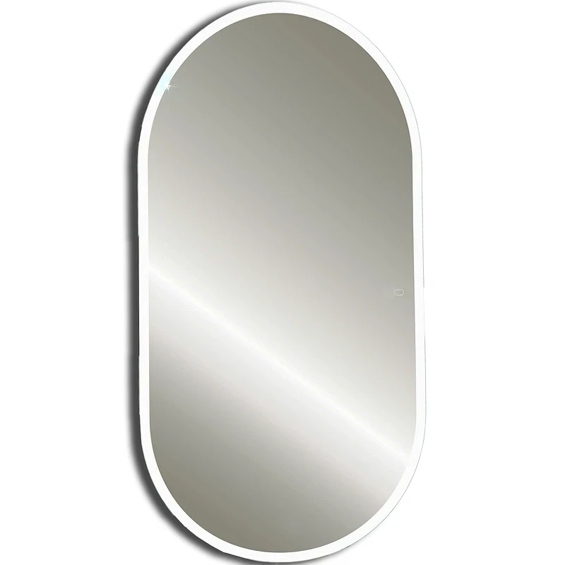 Зеркало Silver Mirrors Виола 50 LED-00002355 с подсветкой Черное с сенсорным выключателем и диммером стекло