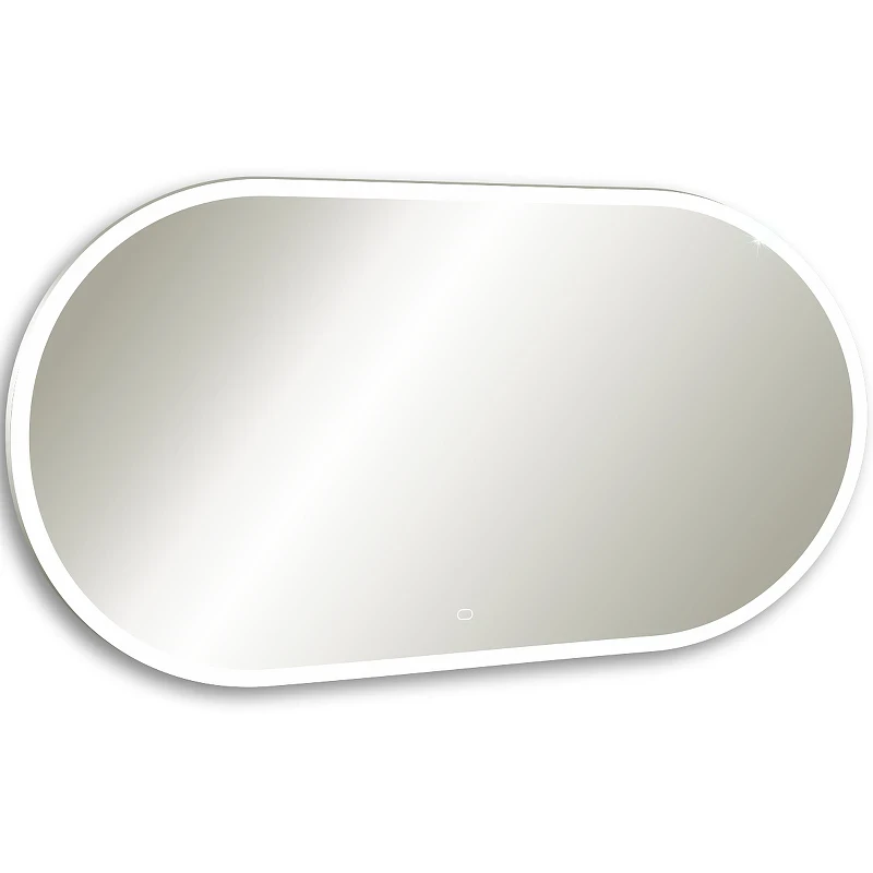 Зеркало Silver Mirrors Виола 50 LED-00002355 с подсветкой Черное с сенсорным выключателем и диммером стекло