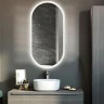 Зеркало Silver Mirrors Виола 50 LED-00002355 с подсветкой Черное с сенсорным выключателем и диммером стекло