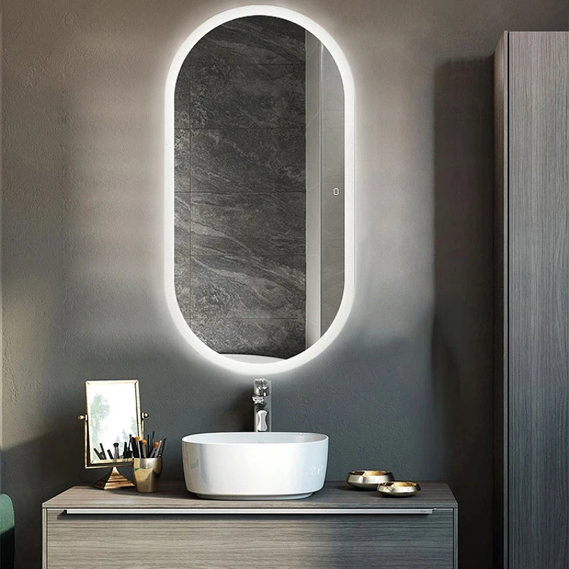 Зеркало Silver Mirrors Виола 50 LED-00002355 с подсветкой Черное с сенсорным выключателем и диммером стекло