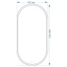 Зеркало Silver Mirrors Виола 50 LED-00002355 с подсветкой Черное с сенсорным выключателем и диммером стекло