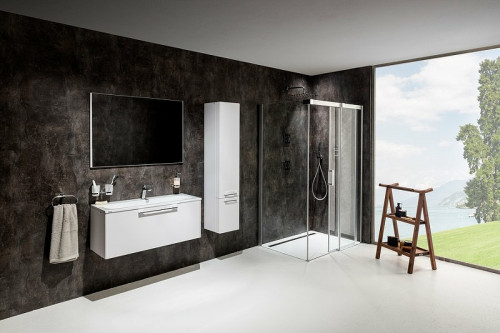 Душевой уголок Ravak Matrix MSDPS 100x80 R 0WPA4100Z1 профиль Белый стекло Transparent