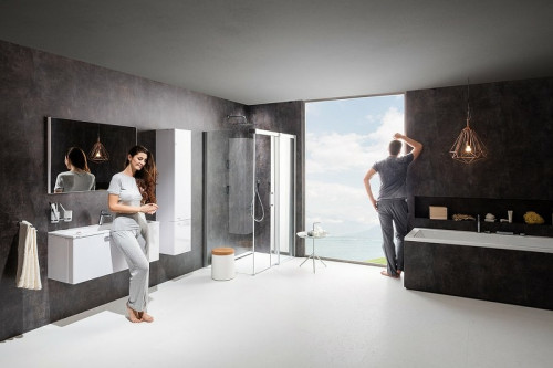 Душевой уголок Ravak Matrix MSDPS 100x80 R 0WPA4100Z1 профиль Белый стекло Transparent