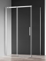 Душевая стенка AQUAme 80 AQM4804 профиль Хром стекло прозрачное