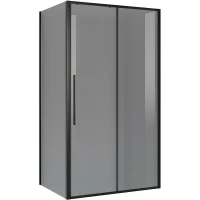 Душевой уголок Niagara Nova 110х80 NG-85-11TB-TB80-34 профиль Черный матовый стекло тонированное