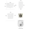 Унитаз Boheme Avva 973-SET-B подвесной цвет Черный матовый с сиденьем Микролифт